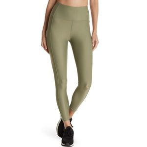 NEW Sweaty Betty London High Shine Sculpt 7/8 Moss Green Leggings Size XL NWT